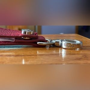 Thirty-One Wristlet Strap in Ruby Distressed Pebble